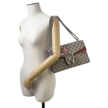 Load image into Gallery viewer, GUCCI Dionysus ChainShoulder Bag Beige/Red 400249 PVC suede
