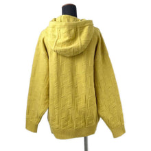 将图像加载到图库查看器中，HERMES pullover with hood Size 36 Yellow Wool 100%
