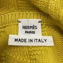 将图像加载到图库查看器中，HERMES pullover with hood Size 36 Yellow Wool 100%
