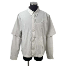 Load image into Gallery viewer, HERMES Sellier check shirt Size 54 Gray Cotton100%
