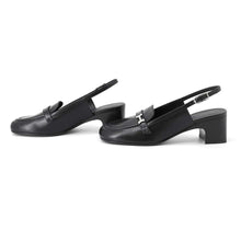 Load image into Gallery viewer, HERMES Infini50 Pumps Black Leather Size 35
