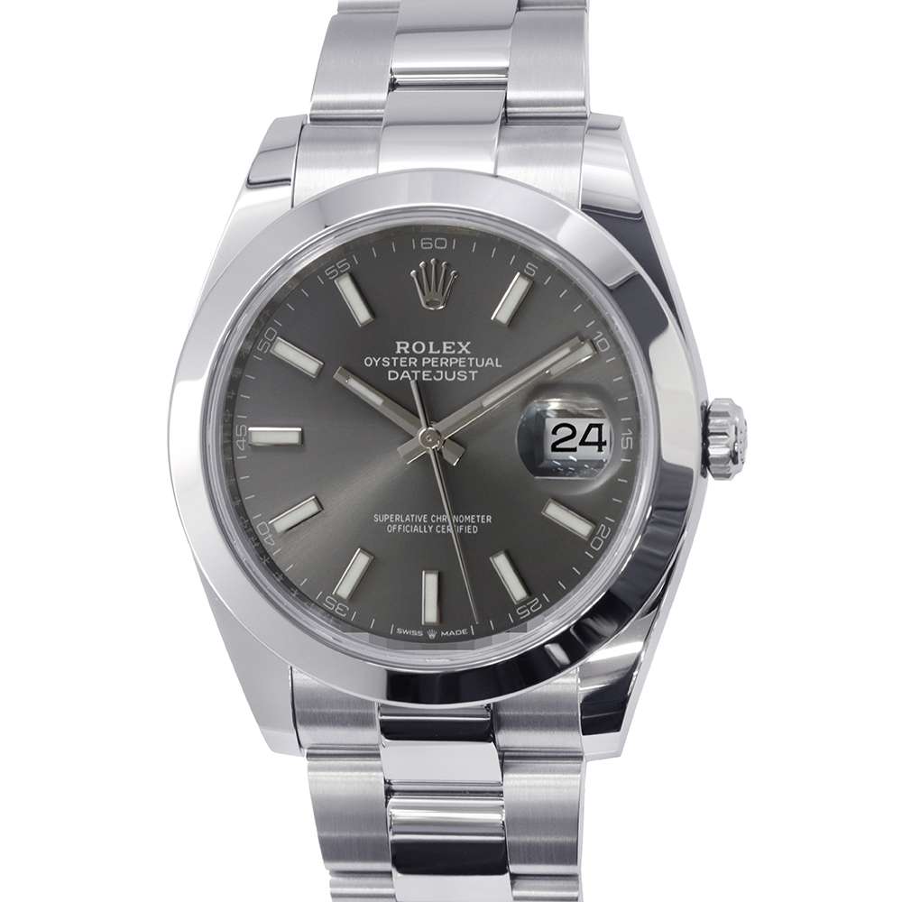 ROLEX Datejust W41mm Stainless Steel Slate Dial 126300