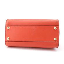 将图像加载到图库查看器中，FENDI Peekaboo Orange 8BN244 Leather Size Mini
