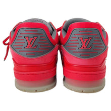 Load image into Gallery viewer, LOUIS VUITTON LV Trainer line Sneakers Red suede Size 10
