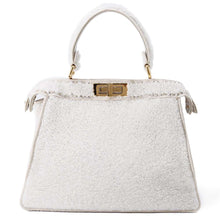 将图像加载到图库查看器中，FENDI Peekaboo Icy You White 8BN321 Mouton Size Medium
