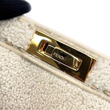 将图像加载到图库查看器中，FENDI Peekaboo Icy You White 8BN321 Mouton Size Medium
