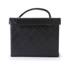 将图像加载到图库查看器中，CHANEL Bicolore 2way vanity bag Black Lambskin
