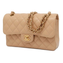 Load image into Gallery viewer, CHANEL ChainShoulder Bag Matelasse CC Logo Beige A01113 Caviar Leather Size 23
