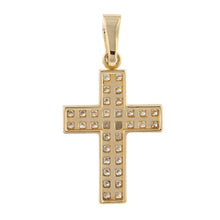 将图像加载到图库查看器中，CARTIER Croix en Moi Cloth Diamond Pendant Top 18K Yellow Gold
