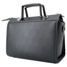 Load image into Gallery viewer, FENDI Soft Trunk Travel Bag Black 7VA571 Calf Leather
