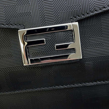 Load image into Gallery viewer, FENDI Soft Trunk Travel Bag Black 7VA571 Calf Leather
