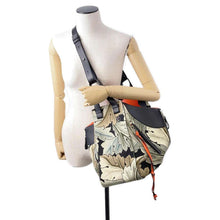 Load image into Gallery viewer, LOEWE hammock botanical Black/Khaki Leather Canvas Size Medium
