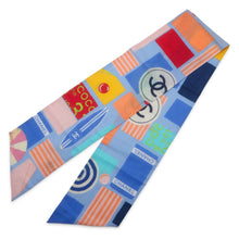 Load image into Gallery viewer, CHANEL CC Logo Scarf Multicolor Cotton100%
