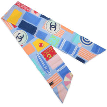 Load image into Gallery viewer, CHANEL CC Logo Scarf Multicolor Cotton100%
