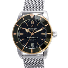 将图像加载到图库查看器中，BREITLING Superocean Heritage II W42mm Stainless Steel K18PG Black Dial UB2010121B1A1
