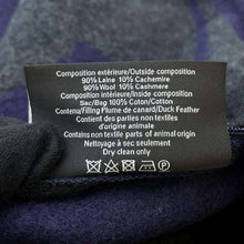 Load image into Gallery viewer, CHANEL Logo/Circle Double Face Cushion Gray/Navy Wool 90% Cashmere10%
