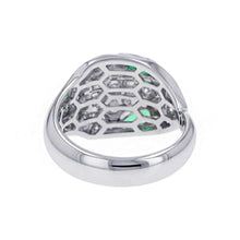 将图像加载到图库查看器中，BVLGARI Serpenti Ring Size 52/#12 18K White Gold
