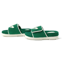 将图像加载到图库查看器中，GUCCI Adidas Collaboration Platform Sandals Green/White 702412 GGCotton Size 9
