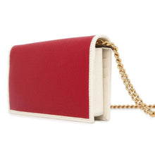 将图像加载到图库查看器中，GUCCI adidas Collaboration Chain Wallet Red/White 621892 Leather
