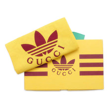 将图像加载到图库查看器中，GUCCI adidas Collaboration Chain Wallet Red/White 621892 Leather
