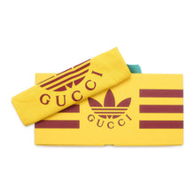 将图像加载到图库查看器中，GUCCI adidas Collaboration Chain Wallet Red/White 621892 Leather
