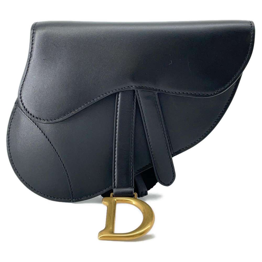 Dior Saddle bag Black Leather