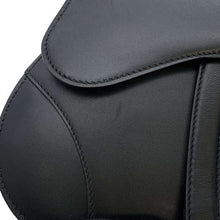 将图像加载到图库查看器中，Dior Saddle bag Black Leather
