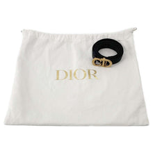 将图像加载到图库查看器中，Dior Saddle bag Black Leather
