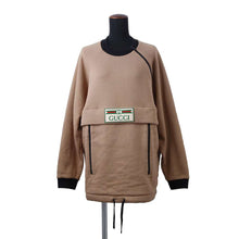 将图像加载到图库查看器中，GUCCI Vintage Logo Knitted Fabric Sweatshirt Size S Camel 678943 Cotton100%
