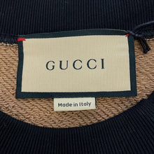 将图像加载到图库查看器中，GUCCI Vintage Logo Knitted Fabric Sweatshirt Size S Camel 678943 Cotton100%
