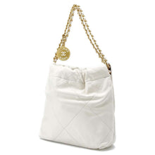 Load image into Gallery viewer, CHANEL CHANEL 22 Handbag White AS3980 Shiny Calf Leather Size Mini
