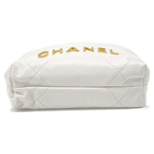 Load image into Gallery viewer, CHANEL CHANEL 22 Handbag White AS3980 Shiny Calf Leather Size Mini
