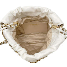 Load image into Gallery viewer, CHANEL CHANEL 22 Handbag White AS3980 Shiny Calf Leather Size Mini
