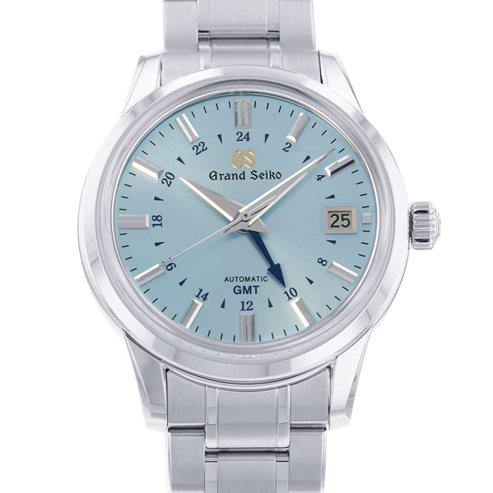 SEIKO Grand SEIKO Elegance Collection Mechanical GMT W39.5mm Stainless Steel Sky Blue Dial SBGM253