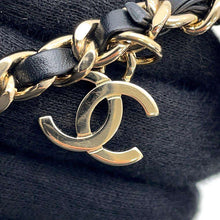 Load image into Gallery viewer, CHANEL CC Logo ChainShoulder Bag Black Leather
