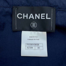 Load image into Gallery viewer, CHANEL CC Logo Blouson Size 34 Blue P51310 Nylon100%
