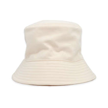 将图像加载到图库查看器中，HERMES Jean Sunshine Bucket Hat Size 57 Ecru Cotton100%
