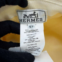 Load image into Gallery viewer, HERMES Jean Sunshine Bucket Hat Size 57 Ecru Cotton100%
