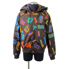 Load image into Gallery viewer, LOUIS VUITTON NBA Collaboration Down Jacket Size 48 Brown/Multicolor Polyamide
