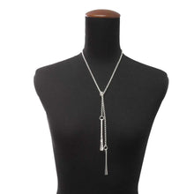 将图像加载到图库查看器中，HERMES Clos de Forge Lariat Necklace Silver SV925
