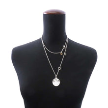 Load image into Gallery viewer, HERMES Ex Libris Long Necklace Size MM SV925 K18PG
