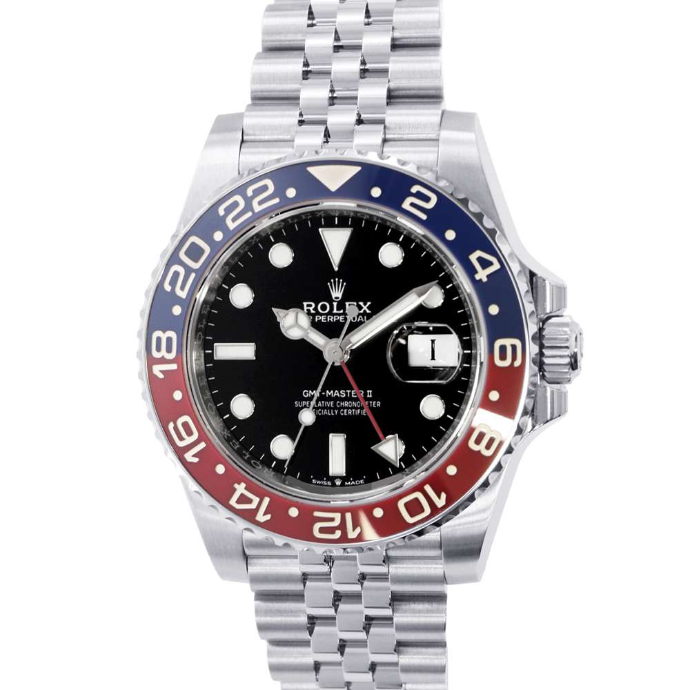 ROLEX GMT MasterII W40mm Stainless Steel Black Dial 126710BLRO