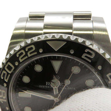 将图像加载到图库查看器中，ROLEX GMT MasterII W40mm Stainless Steel Black Dial 116710LN
