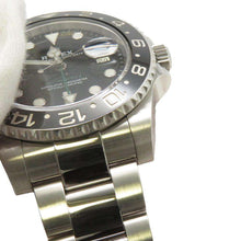 将图像加载到图库查看器中，ROLEX GMT MasterII W40mm Stainless Steel Black Dial 116710LN
