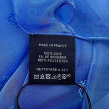 将图像加载到图库查看器中，HERMES Carre 100 Multi Bag Charm Blue Silk100%
