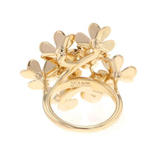 将图像加载到图库查看器中，Van Cleef &amp; Arpels Frivole Ring 8 Flower Size 52/#12 VCARB67700 18K Yellow Gold
