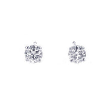 将图像加载到图库查看器中，GRAFF Round Diamond Stud Earrings 18K White Gold
