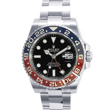 Load image into Gallery viewer, ROLEX GMT MasterII W40mm Stainless Steel Black Dial 126710BLRO
