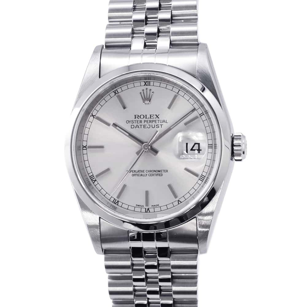 ROLEX Datejust W36mm Stainless Steel Silver Dial 16200