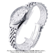 将图像加载到图库查看器中，ROLEX Datejust W36mm Stainless Steel Silver Dial 16200
